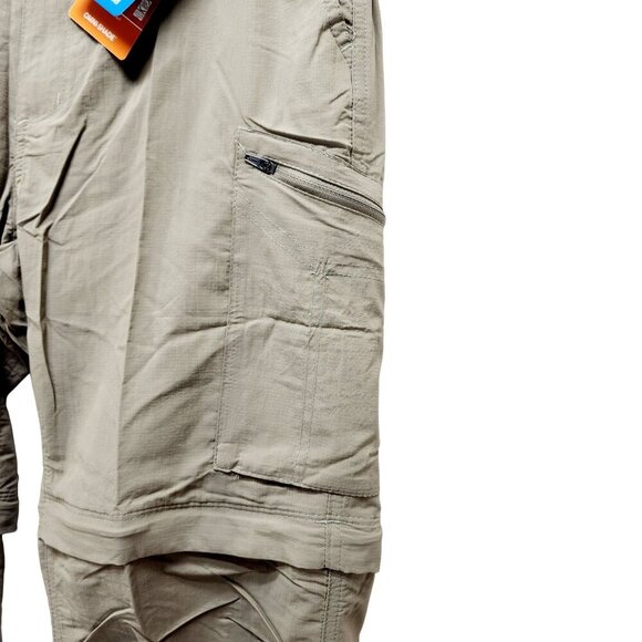 Columbia Fossil Silver Ridge Stretch Convertible Pants Shorts Men's NWT Brown - Picture 12 of 16